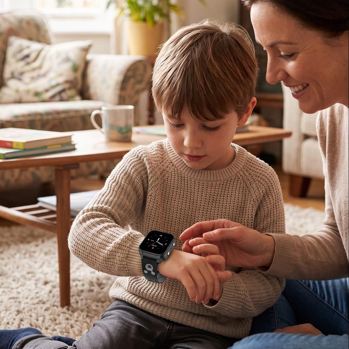 Kids Smart Watch, 4G Childrens Smartwatch with Touchscreen and Camera, Kids Phone Watch for School and Travel_00