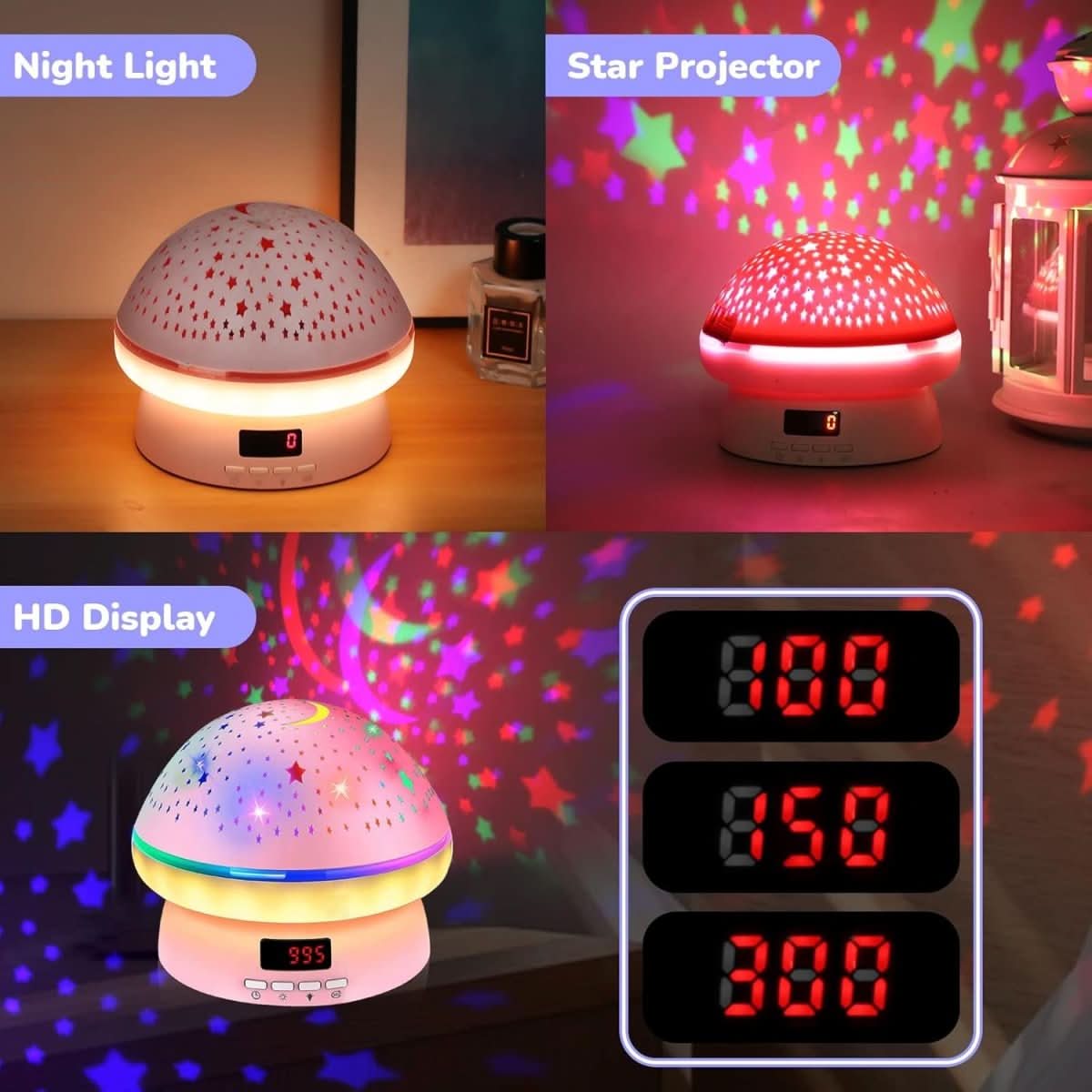 Star Projector Night Light, Rotating LED Projector for Kids Room – image 10