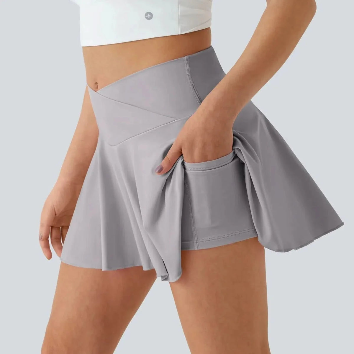 Skorts for Women, Tennis Skirt with Shorts Liner and Pockets – image 6