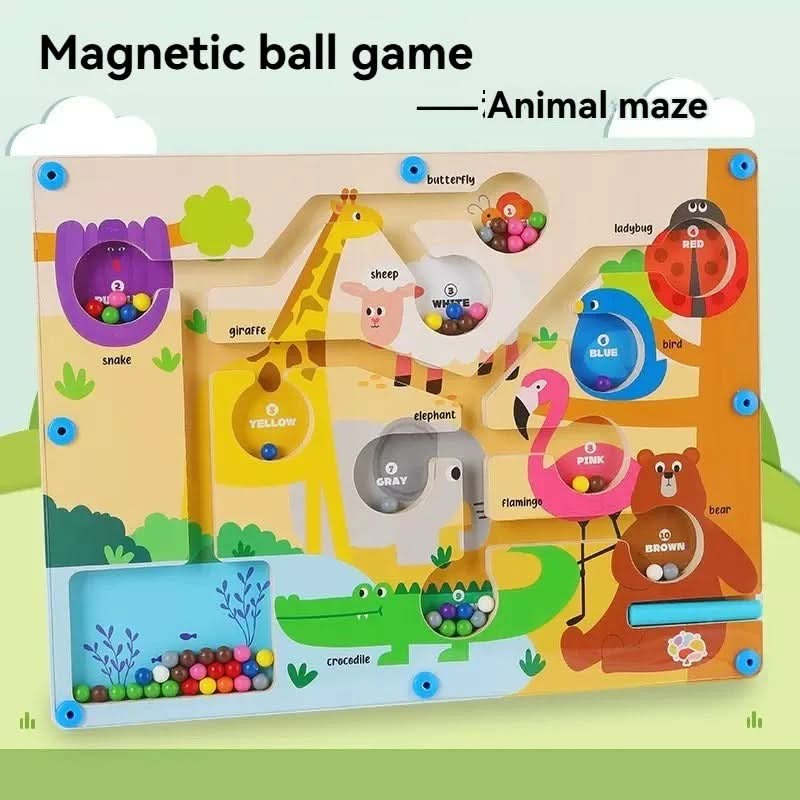 Magnetic Colour and Number Game, Wooden Toys for 3 Year Olds – image 5