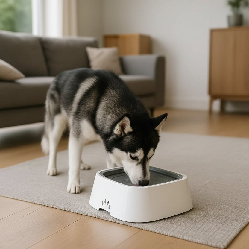 Anti Spill Dog Bowl, Non Spill Dog Water Bowl with Floating Disc, Cat Water Bowl 1.5 Litre for Dogs and Cats_03