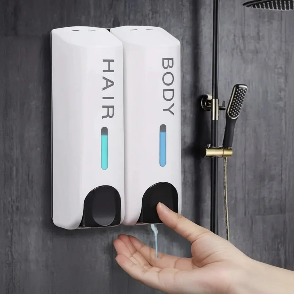 Shampoo Dispenser Wall Mounted 350 ml, Shower Dispenser with Pump, Modern Bathroom Accessories, Bathroom Organiser_19