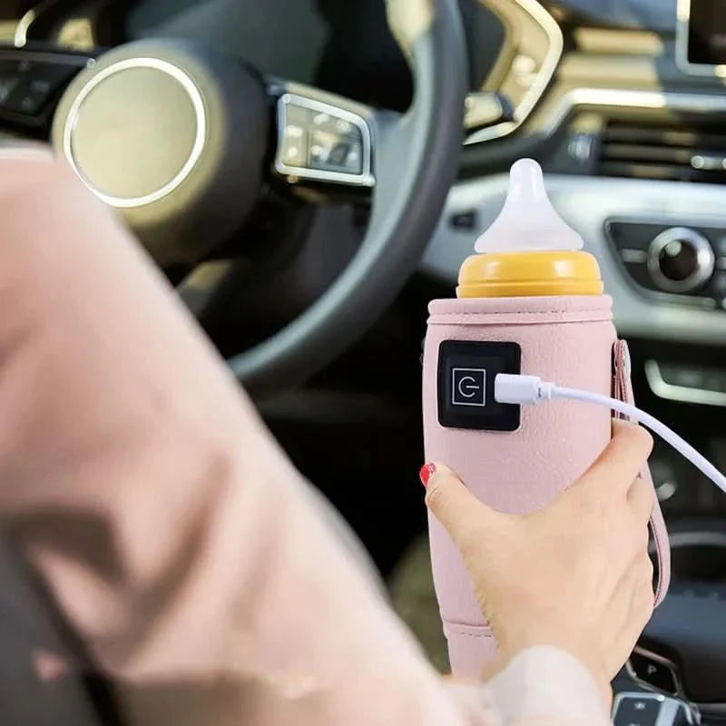 Portable Bottle Warmer with USB, Baby Bottle Warmer for Travel, Milk Warmer with LED Indicator, Baby Essentials_03