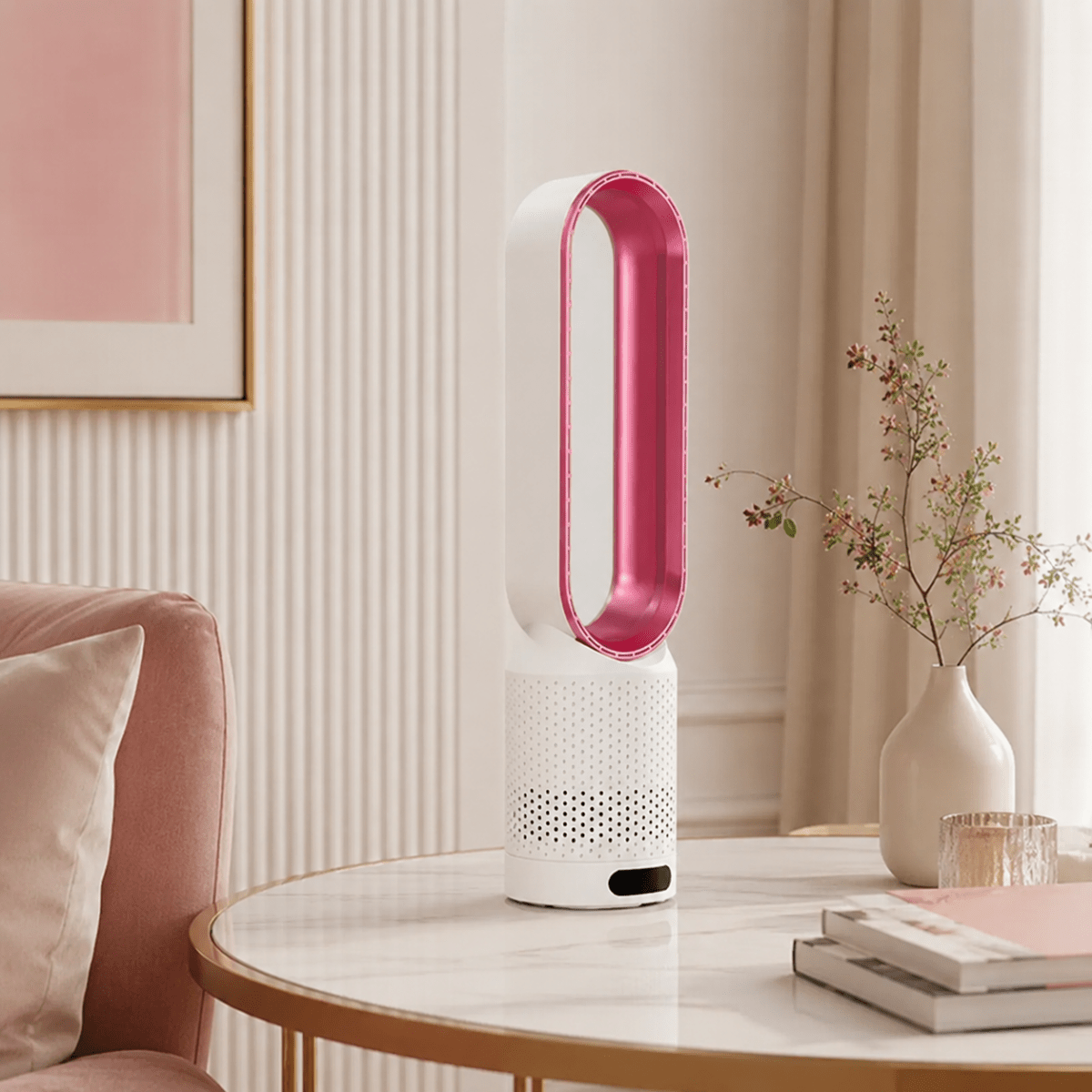 Tower Fan 3 in 1, Bladeless Fan with Oscillation and 6 Speeds, Rechargeable Fan for Home and Bedroom_04