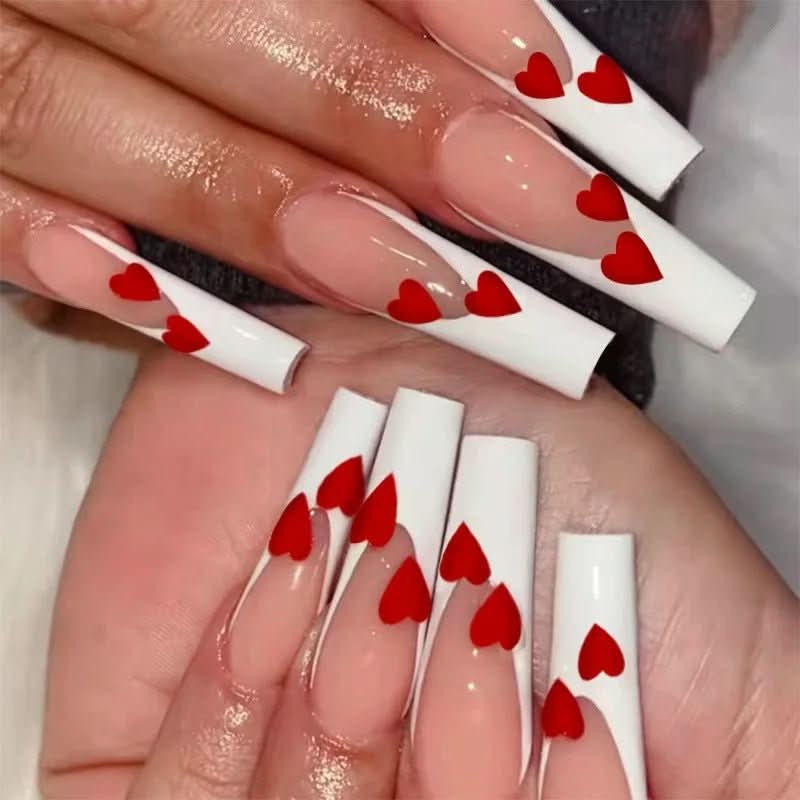 Pink Press On Nails with Glue, 24 Stick On Nails – image 8