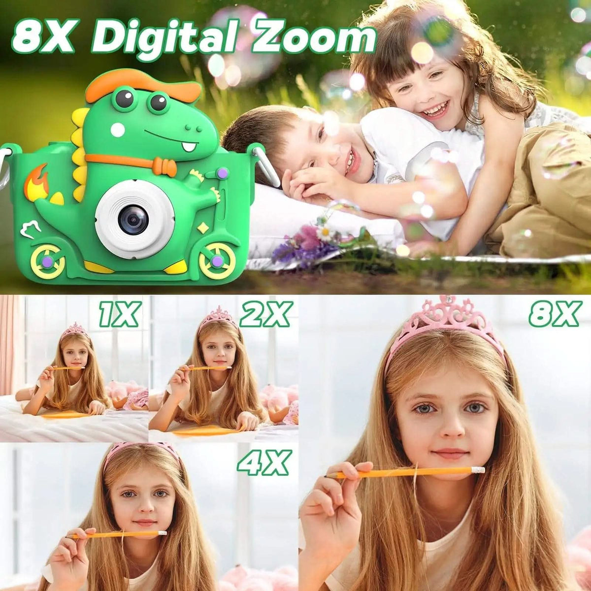 Kids Camera 1080p HD, Childrens Digital Camera with Front and Rear Lens – image 5