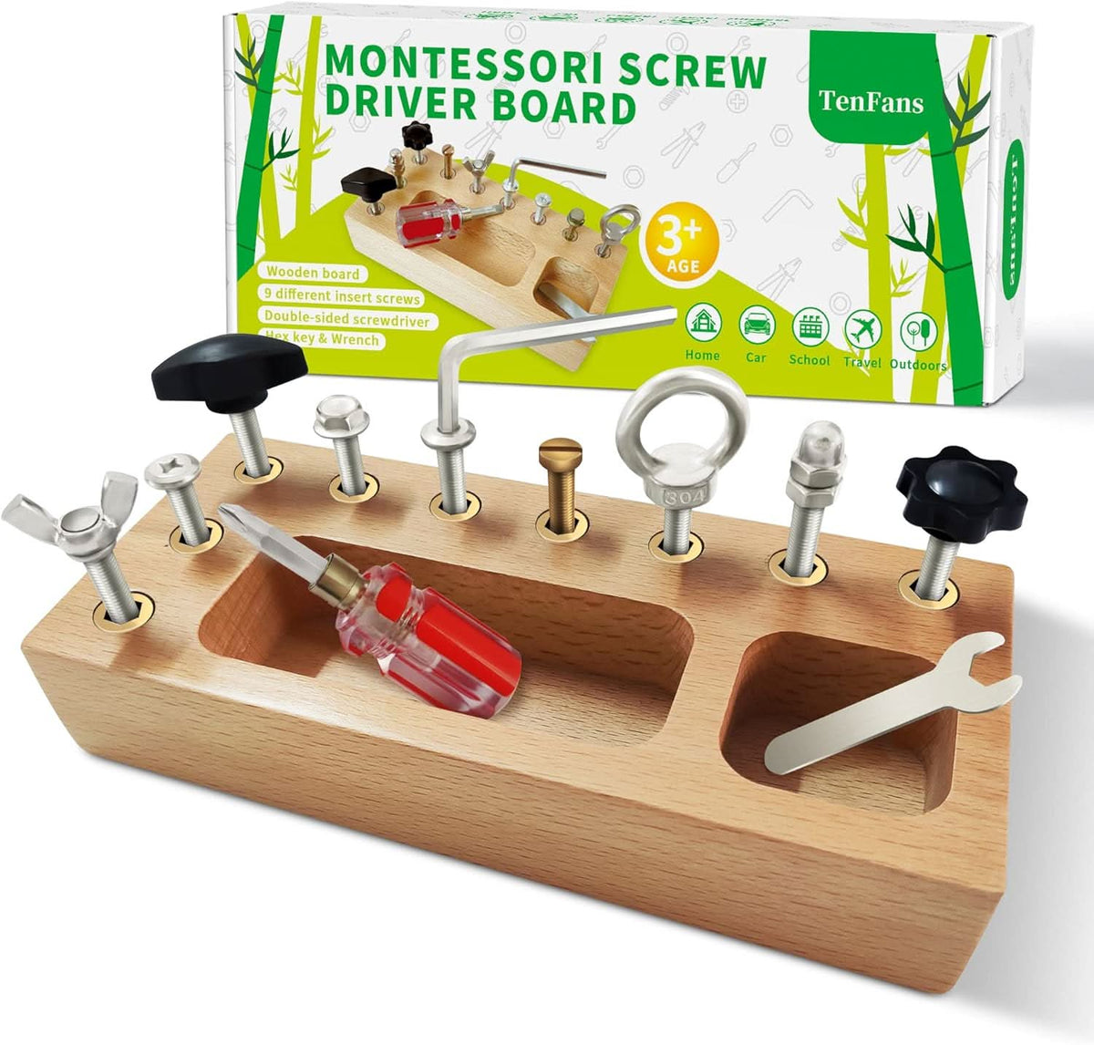 Montessori Busy Board with Real Tools, Montessori Toys – image 6