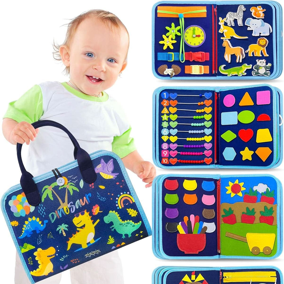 Montessori Busy Board for Babies, Baby Toys – image 5