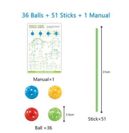 Den Building Kit for Kids, Construction Toys – image 24