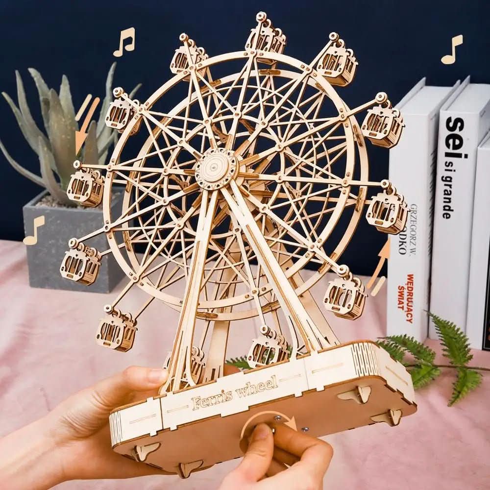 Ferris Wheel Model Kit, 3D Puzzles with 232 Pieces to Build Yourself, Craft Kit for Model Building and Creative Leisure_01