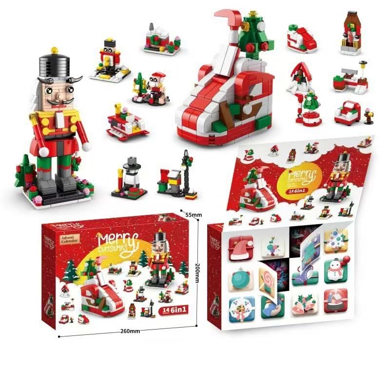 Kids Advent Calendar with 12 Doors, Building Blocks Christmas Tree – image 20