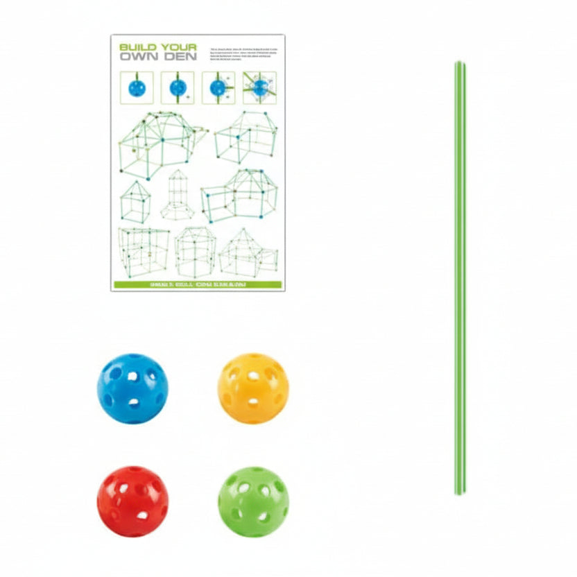 Den Building Kit for Kids, Fort Building Kit with Balls and Sticks – image 16