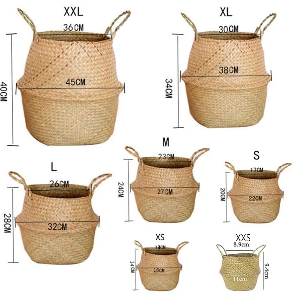 Wicker Baskets for Storage, Willow Rattan Basket in 7 Sizes – image 10