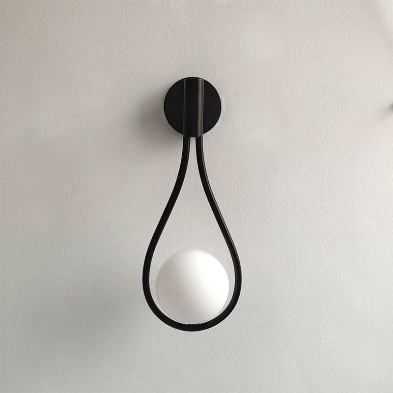 Living Room Wall Lights, Modern Wall Sconces with Glass Globe, Nordic Wall Lamp for Bedroom and Hallway_10