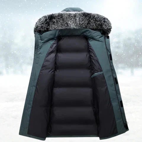 Parka Jackets for Men, Mens Parka Coat with Faux Fur Hood, Windproof Winter Coats for Men – image 6