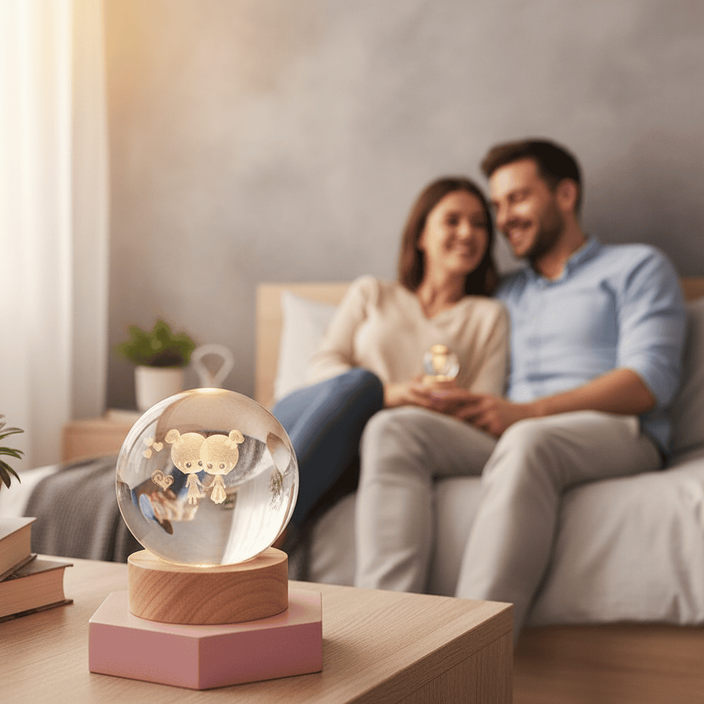 Bedside Lamps, Rechargeable Lamp, Touch Lamp Dimmable, 3D Crystal Ball Night Light, Colour Changing Bedroom Lamp_03