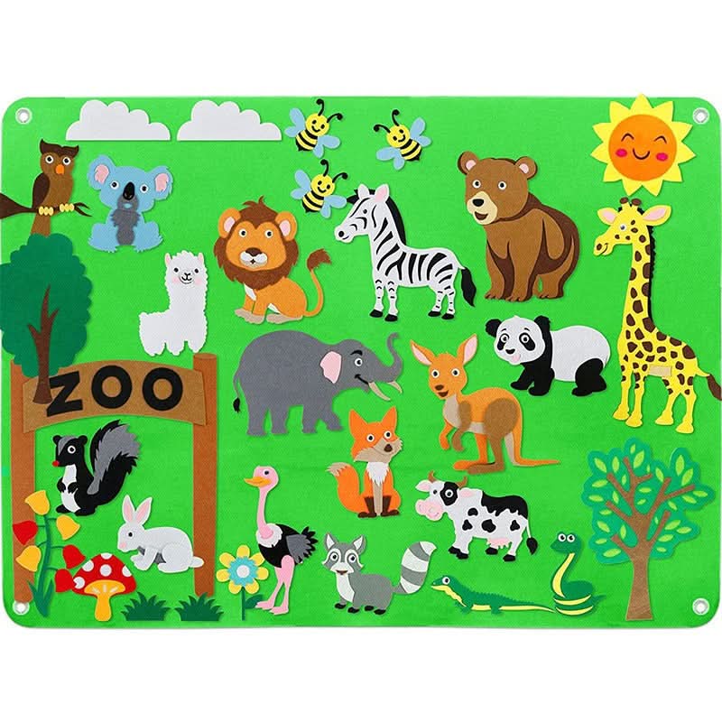 Felt Board 105 x 75 cm, Reusable Felt Stickers – image 8