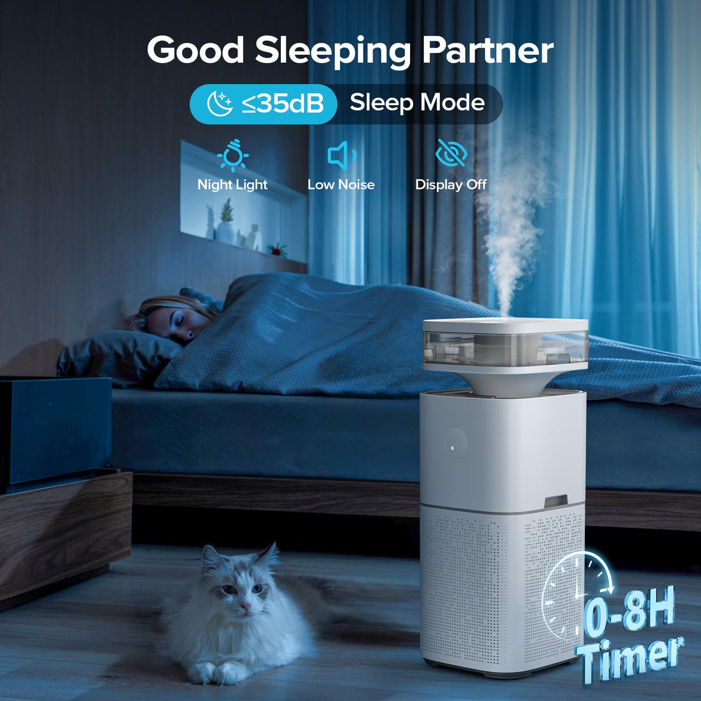 Air Purifier & Humidifier Combo for Large Rooms with Smart Sensors | Optimal Air Quality Control 4