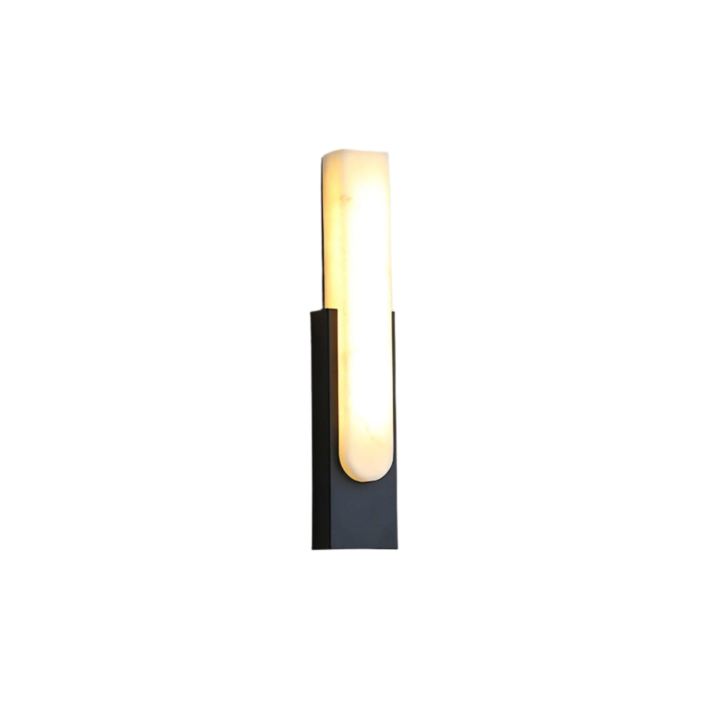 AlabasterGlow | Elegant Modern Brass Wall Sconce Lighting with Ambient LED 1