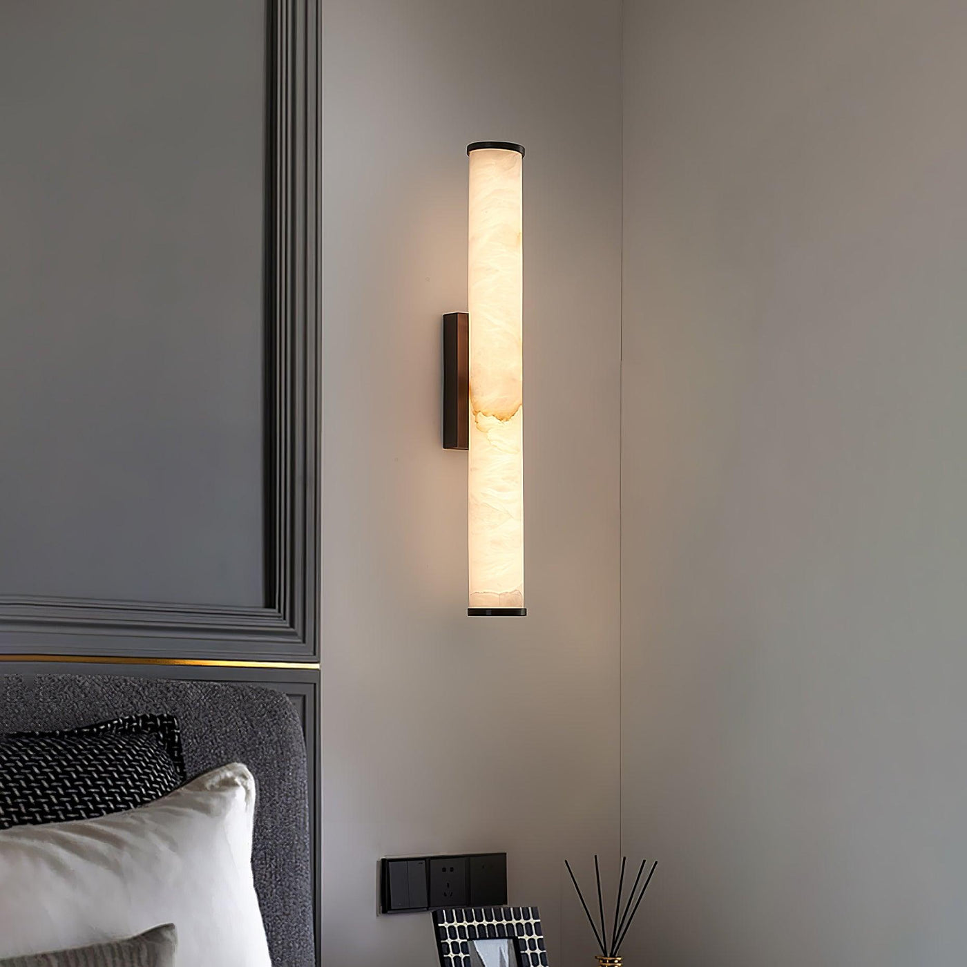 AlabasterGlow | Elegant Modern LED Wall Sconce for Ambient Lighting 7
