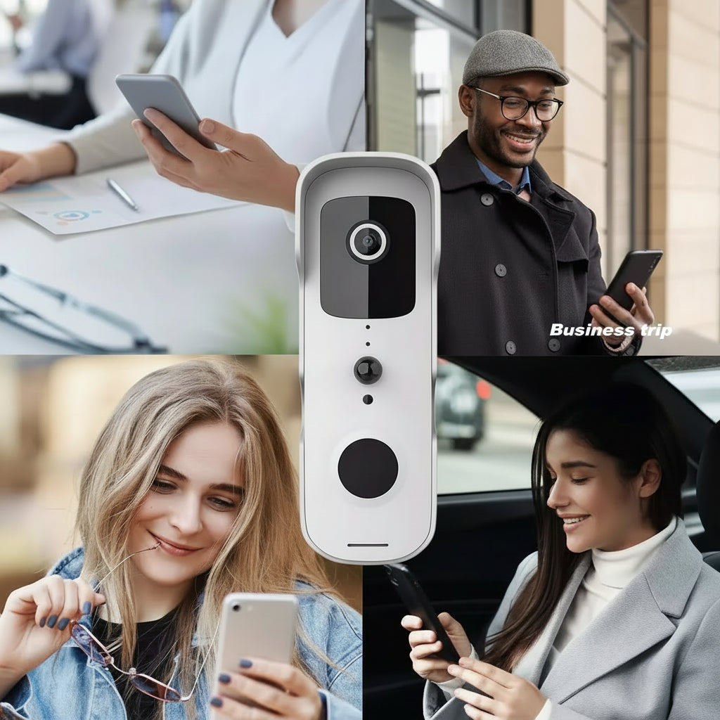 Wireless Doorbell Camera with Chime, Smart Doorbell