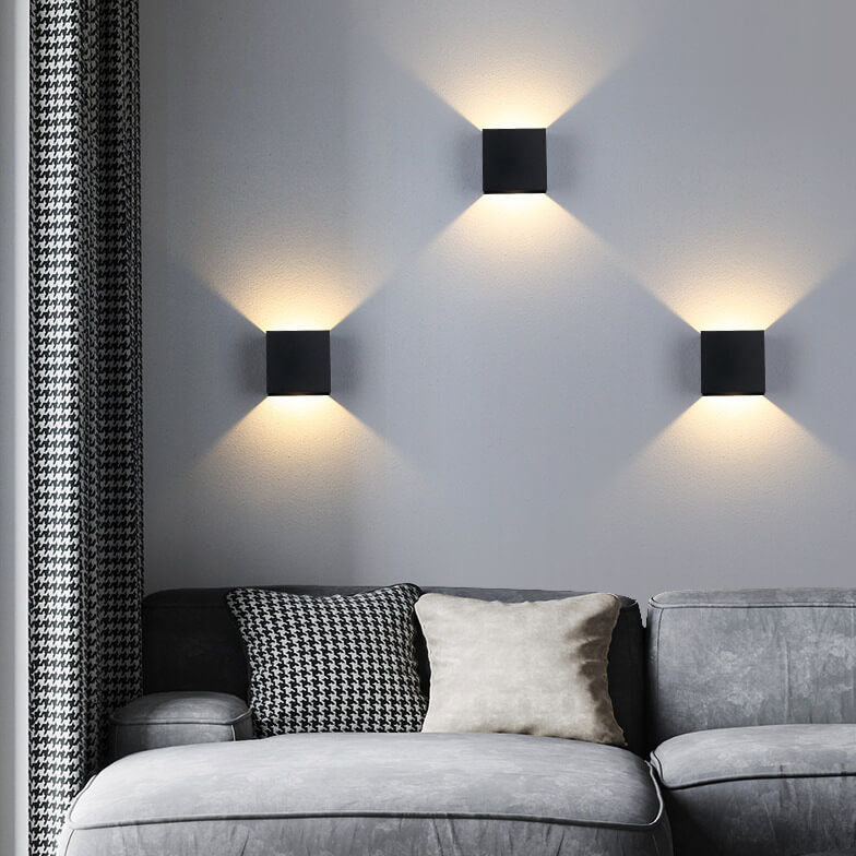 Alumina | Modern Sleek Square Wall Sconce Lighting Fixture 2