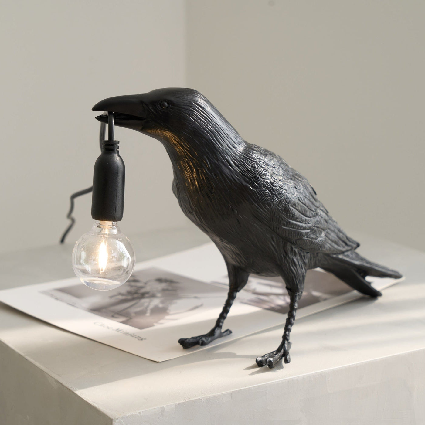 Artistic Raven | LED Table Lamp with Unique Sculptural Design | Whimsical Lighting for Bedside or Living Room 2
