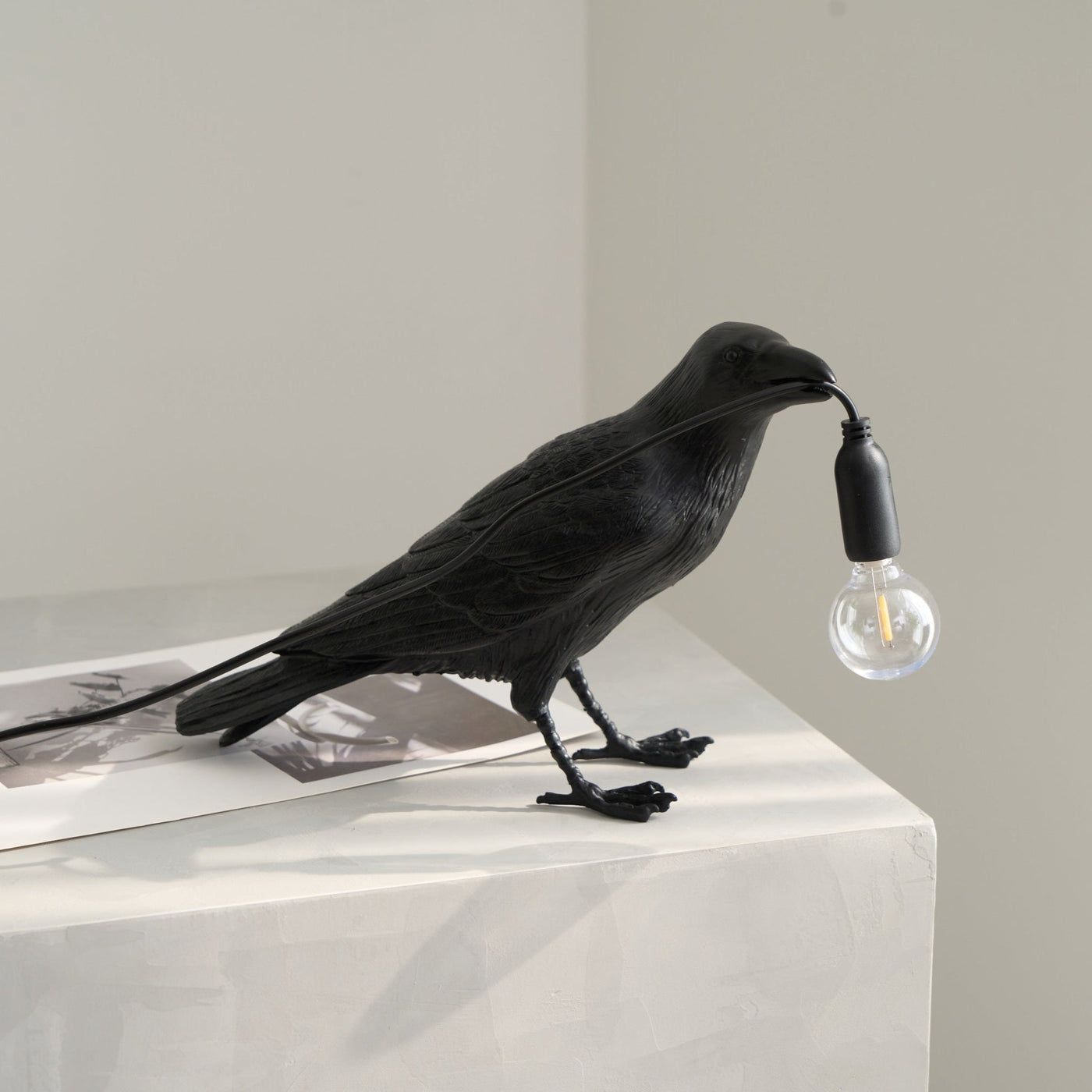 Artistic Raven | LED Table Lamp with Unique Sculptural Design | Whimsical Lighting for Bedside or Living Room 8