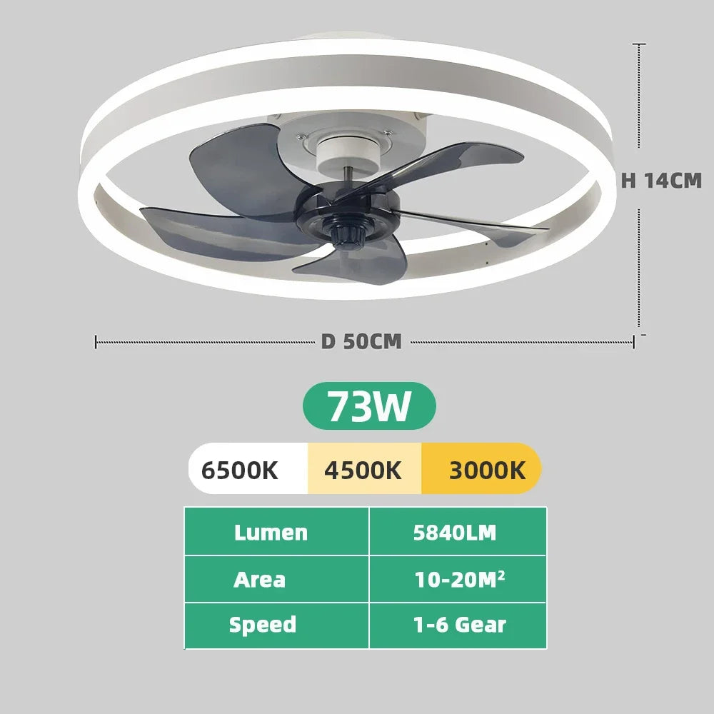 Aura Collection | Modern Ceiling Fan with Lights & Remote Control | Dimmable Illumination for Stylish Comfort 4