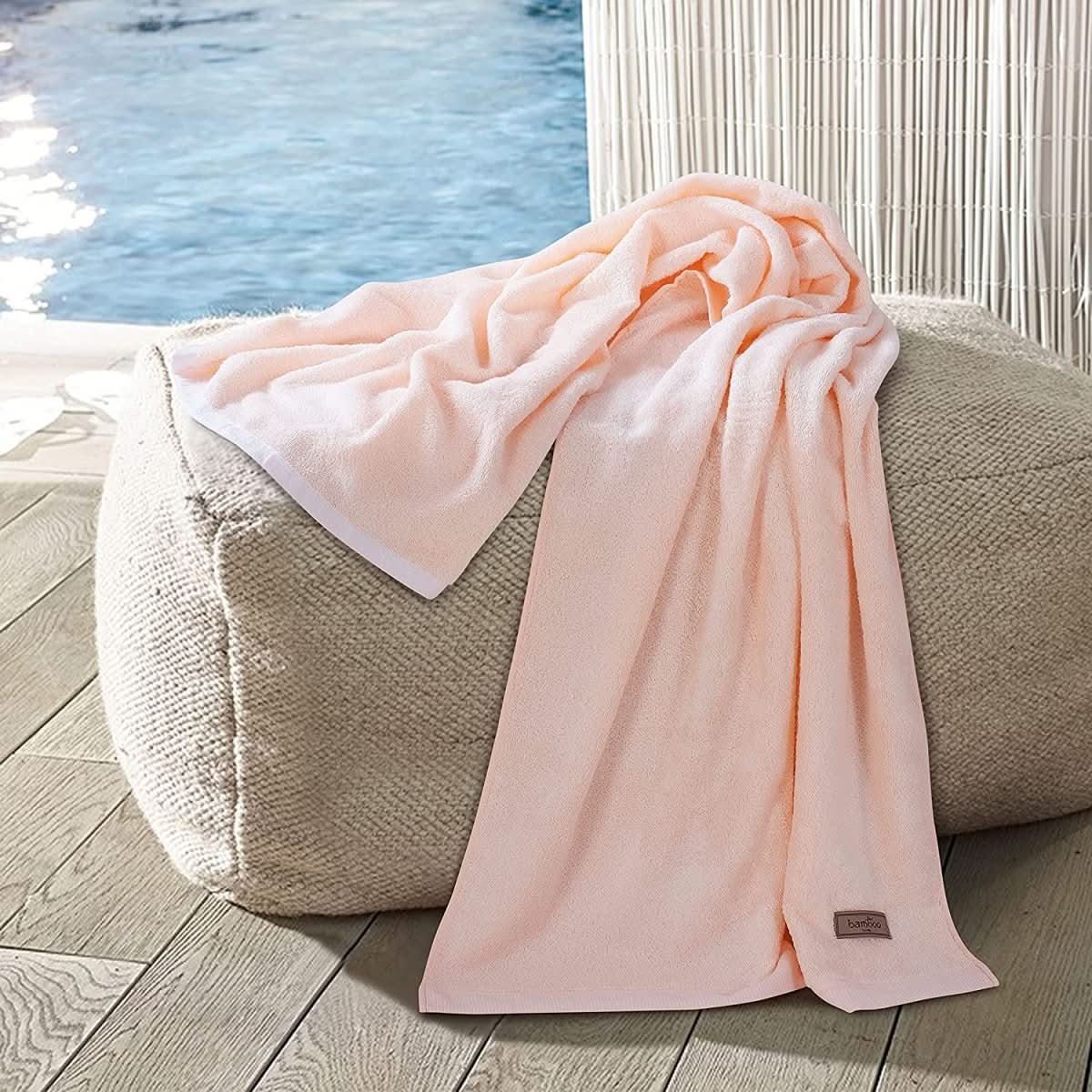 Bath Towels, Large Bath Towel 70 x 140 cm, Soft Absorbent Towels for Bathroom and Spa with Fabric Bag_12