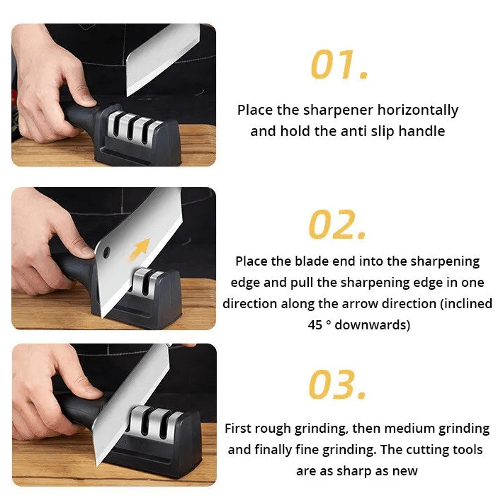 Knife Sharpener for Kitchen Knives, Handheld Knife Sharpening Tool, Garden Tool Sharpener for Utility Knives_04