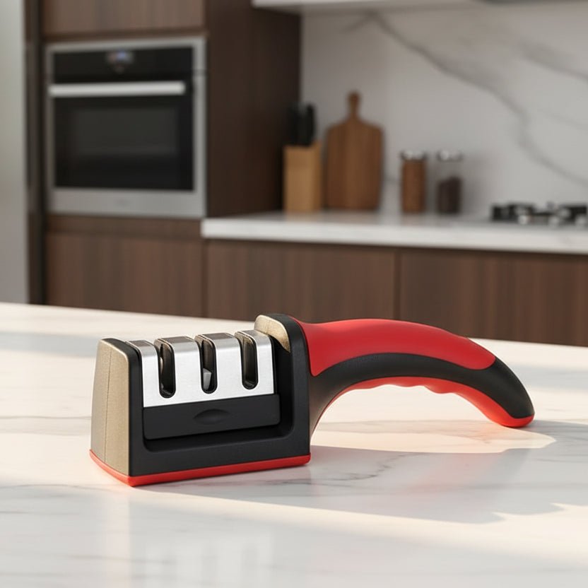 Knife Sharpener for Kitchen Knives, Stainless Steel Kitchen Knife Sharpener, Sharpening Tool for Honing and Polishing
