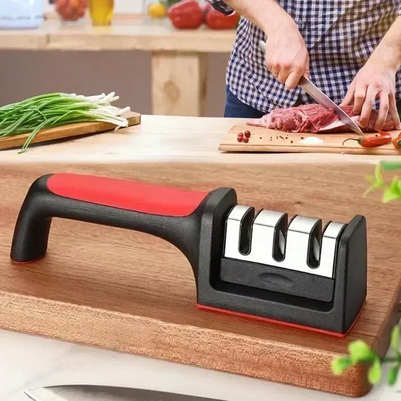 Knife Sharpener for Kitchen Knives, Sharpening Tool for Honing and Polishing