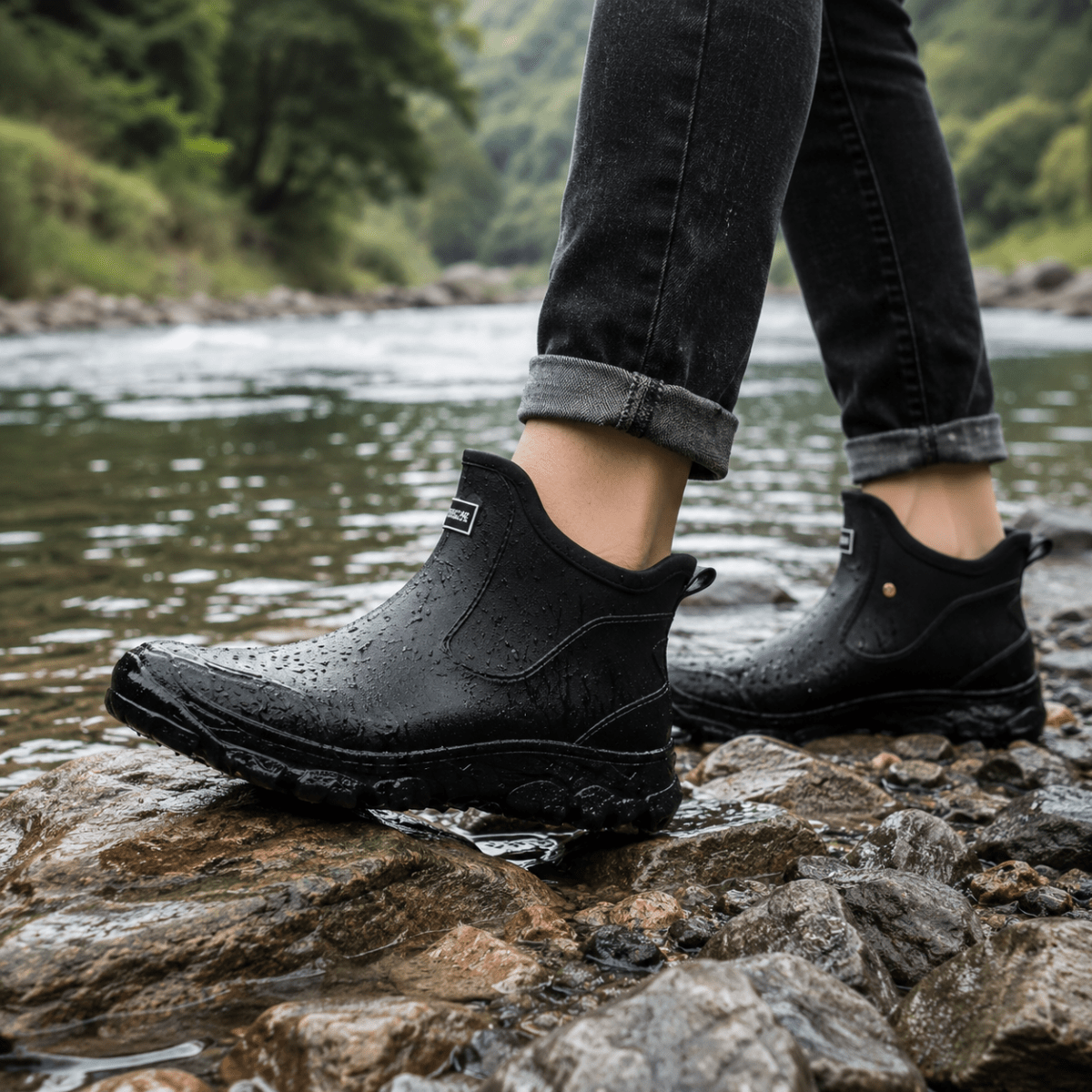 Wellington Boots, Rubber Rain Boots with Non Slip Sole