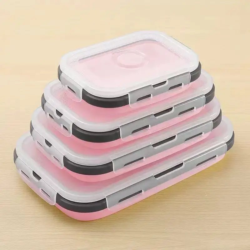 Collapsible Lunch Box Set, BPA Free Silicone Lunch Boxes – image 7