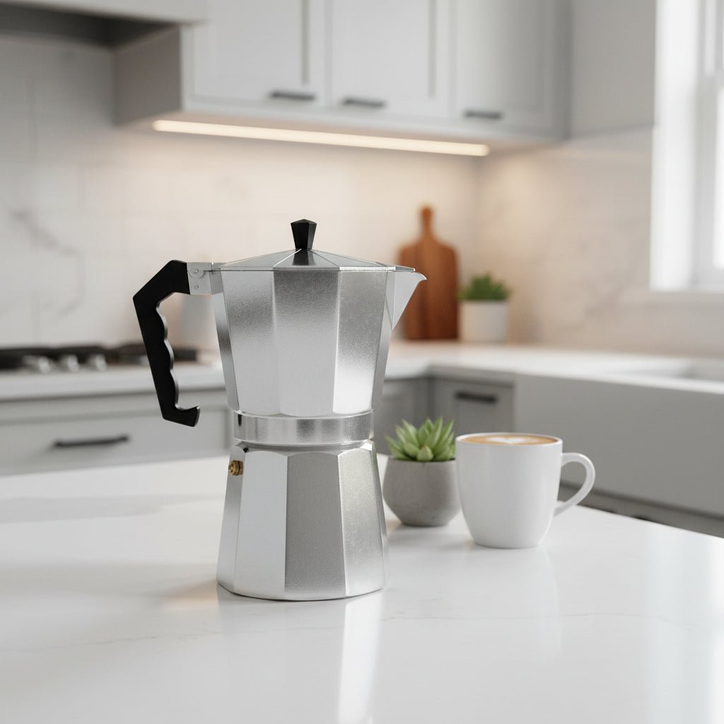 Moka Pot, Stovetop Espresso Maker in Aluminium, Italian Coffee Maker 50 to 600 ml, Portable Espresso Maker_00