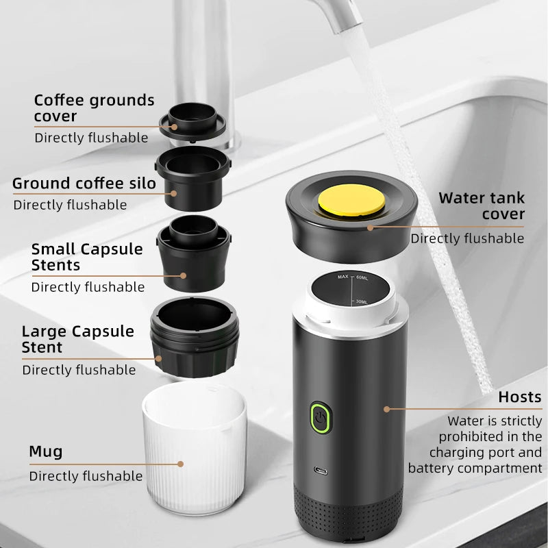 Portable Coffee Machine, Travel Coffee Maker for Camping – image 6