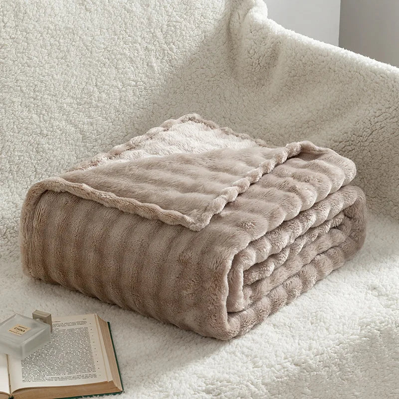 Throw Blankets for Sofa, Fluffy Blanket for Travel – image 11