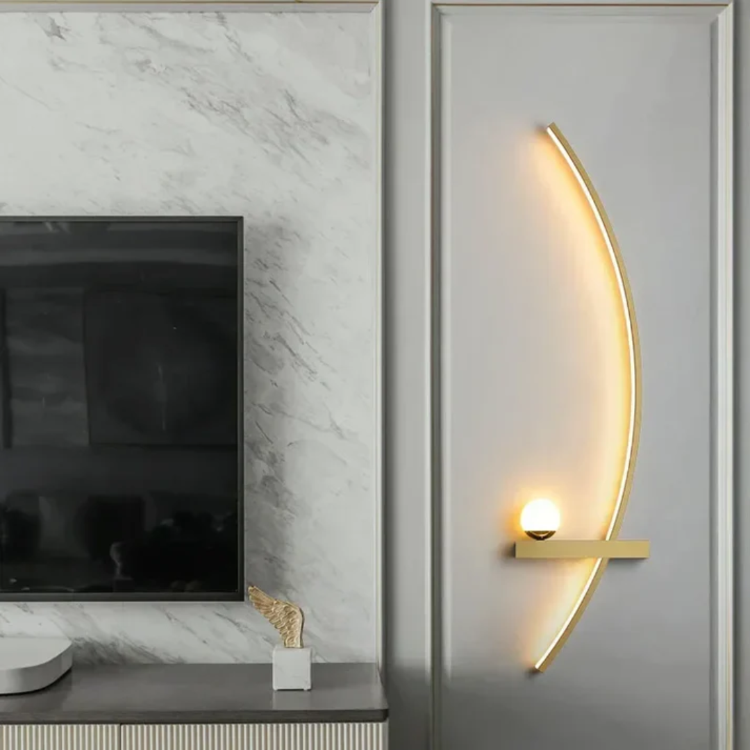 BrassArc | Elegant Modern Dual LED Wall Sconce Light Fixture 3