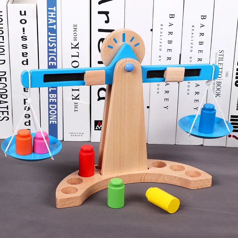 Wooden Balance Scale Toy for Counting and Weighing, Montessori Toys, Educational Toys for 3 Year Olds_02