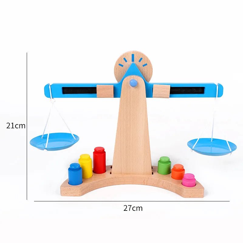 Wooden Balance Scale Toy for Counting and Weighing, Montessori Toys, Educational Toys for 3 Year Olds_05