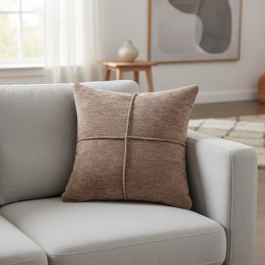 Cushion Covers 45 x 45 cm, Sofa Cushion Covers with Hidden Zip, Soft Microfibre Pillow Cover, Pillow Cases_00