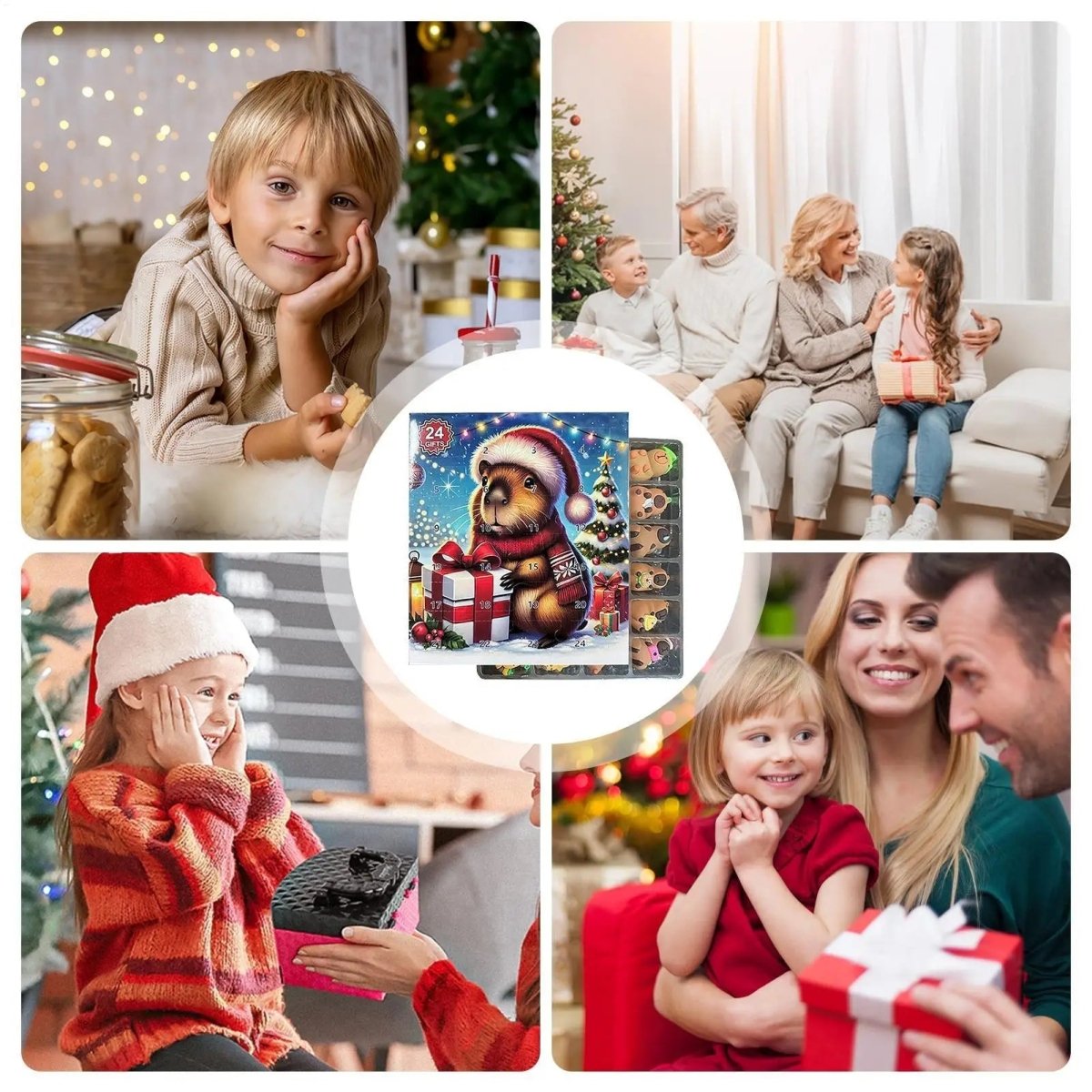 Kids Advent Calendar with 24 Capybara Toys, Cute Capybara Christmas Countdown, Capybara Gifts and Stocking Filler_03