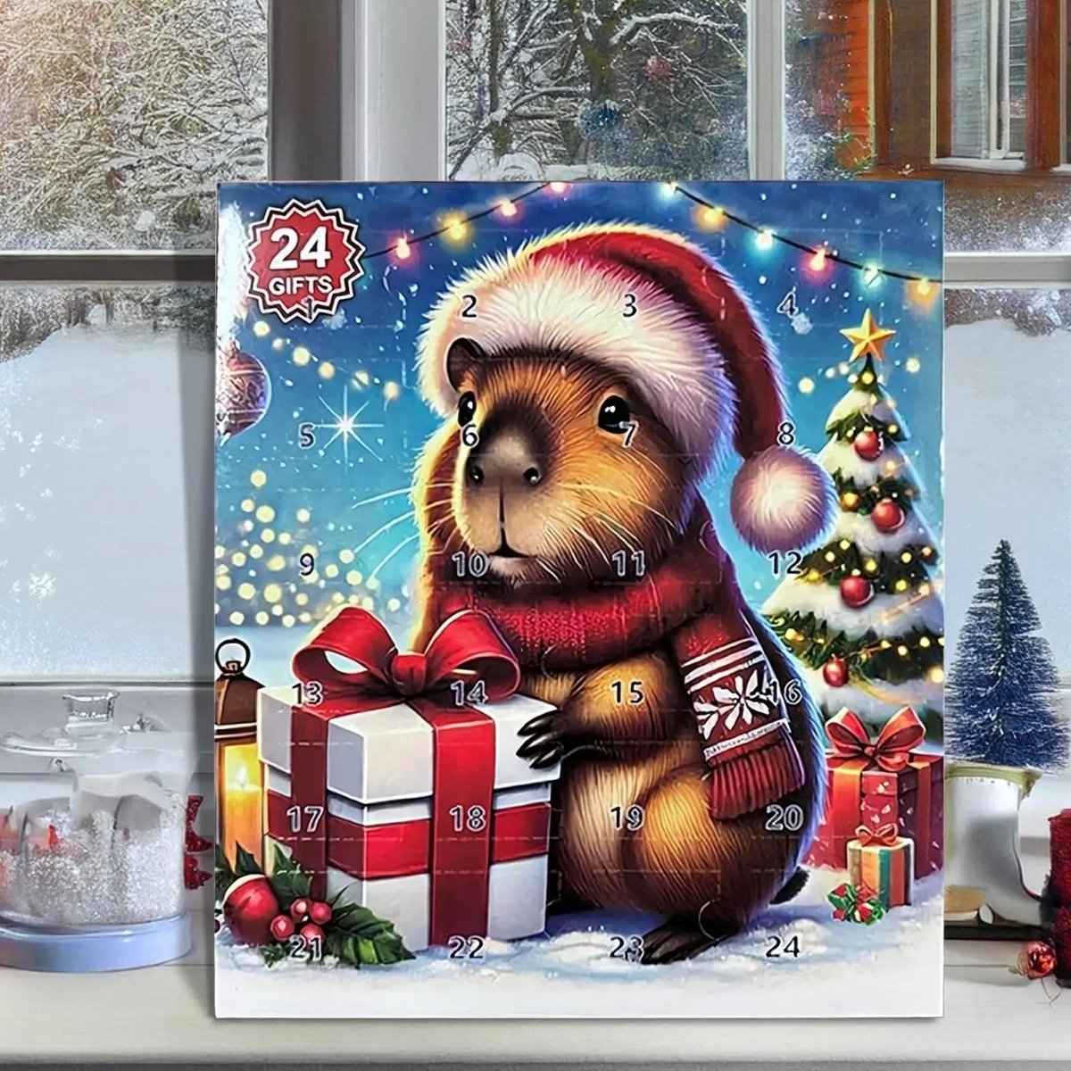 Kids Advent Calendar with 24 Capybara Toys, Cute Capybara Christmas Countdown, Capybara Gifts and Stocking Filler_05
