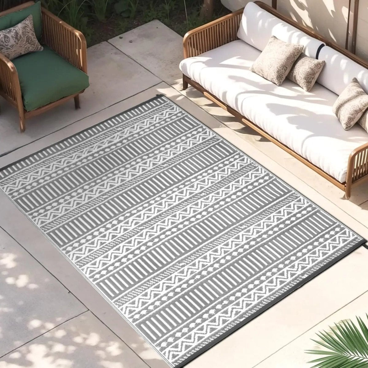 Outdoor Rugs for Patios, Non Slip Indoor Outdoor Rug