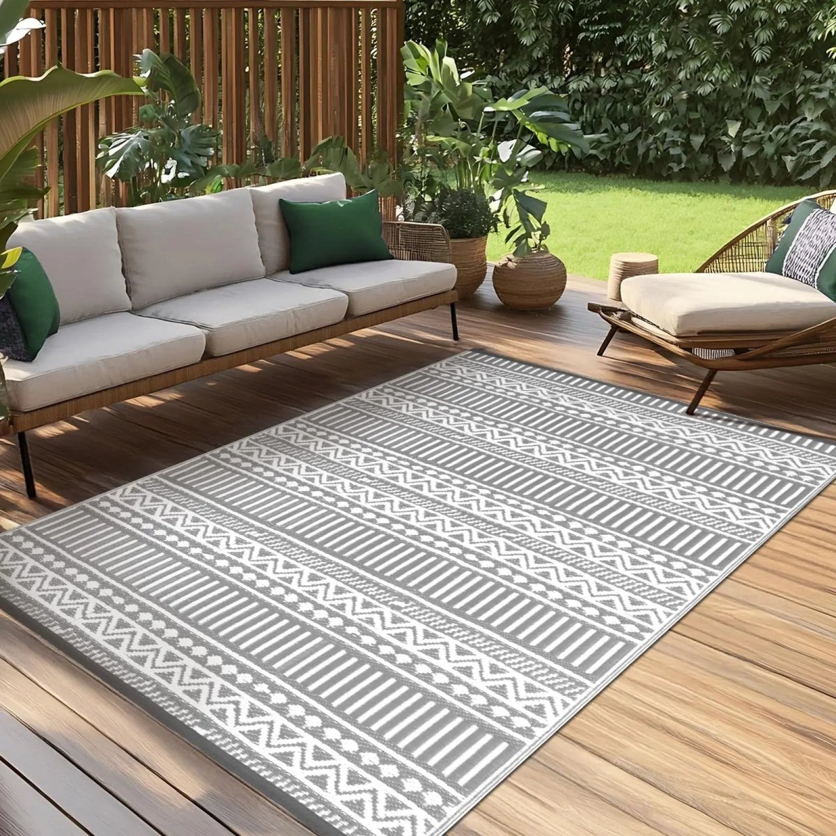 Outdoor Rugs for Patios, Machine Washable Rug for Balcony and Terrace – image 4