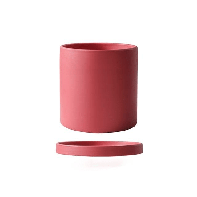 Indoor Plant Pots with Saucers, Ceramic Plant Pot with Drainage Hole, Herb Planter, Indoor Planter for Houseplants_12