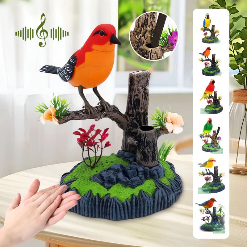 Toy Bird, Interactive Toy with Chirping Sound, Voice Activated Singing Bird, Decorative Bird Ornament_05