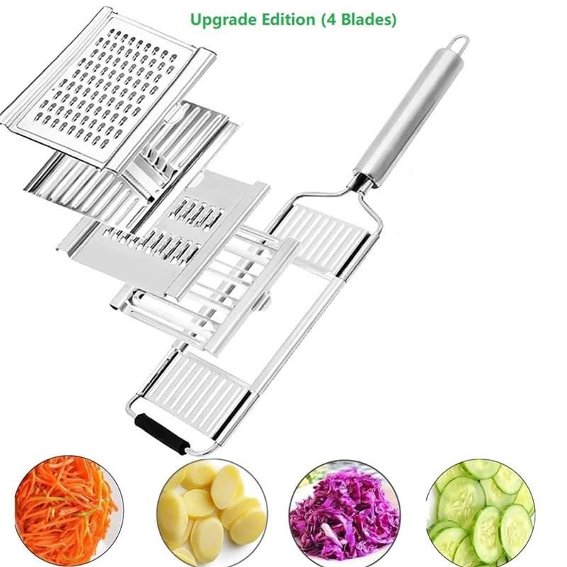 Vegetable Slicer with Replaceable Stainless Steel Blades, Vegetable Chopper, Grater, Fruit Slicer, Kitchen Gadgets_03