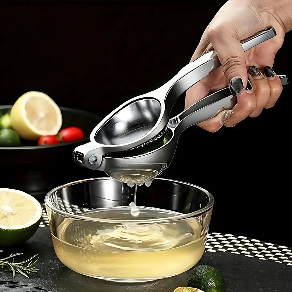 Lemon Squeezer Stainless Steel, Manual Lemon Juicer, Citrus Juicer for Limes and Oranges, Hand Juice Press_02
